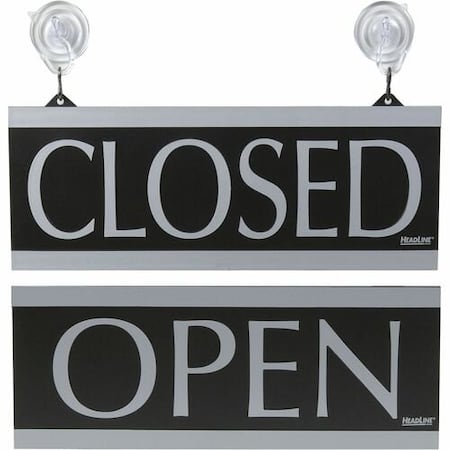 Headline Signs Sign, Open/Closed, 2-Sided, Suction HDS4246